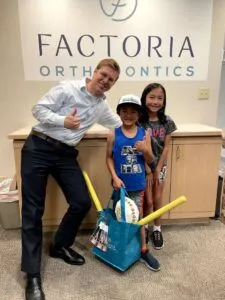 Dr. Adam and two young patients